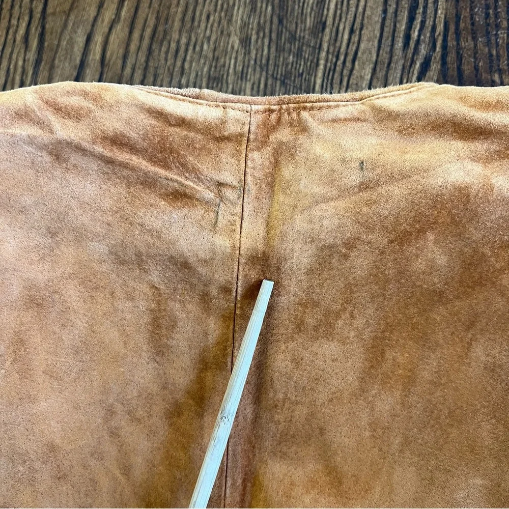 Vintage Bagatelle Arlington Avenue Leather 2 Piece Skirt Suit Top Large Skirt 8